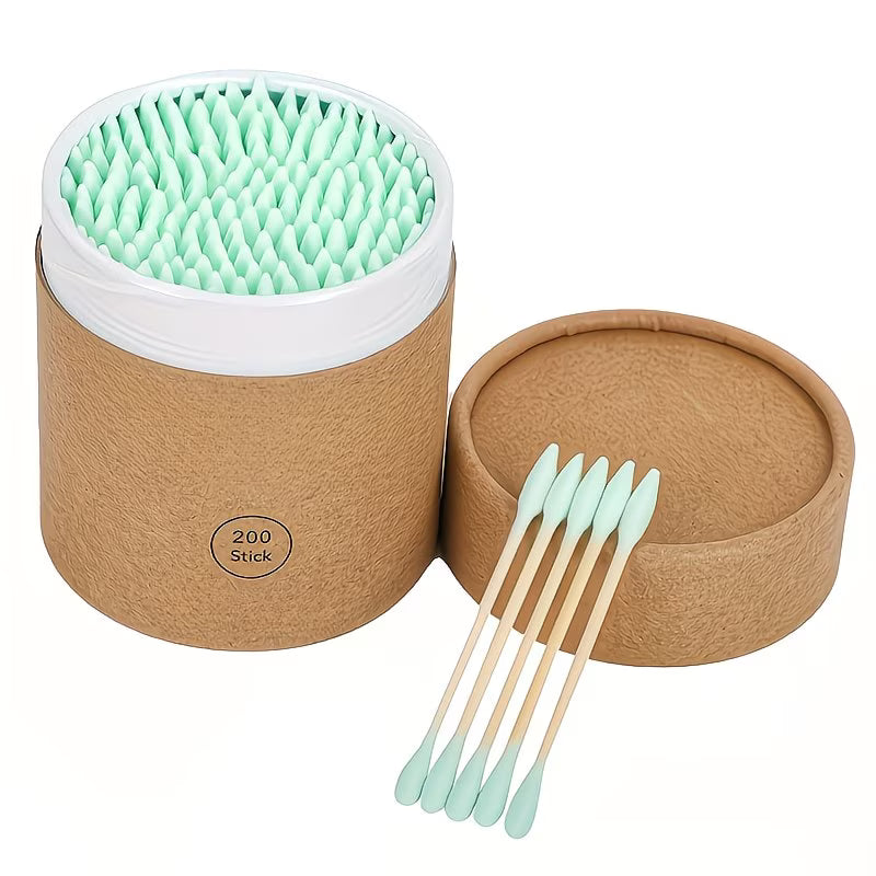 BEȚIȘOARE BUMBAC DOUĂ CAPETE – 200 BUC/CUTIE