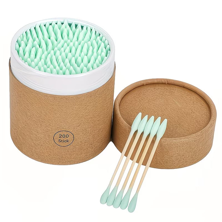 BEȚIȘOARE BUMBAC DOUĂ CAPETE – 200 BUC/CUTIE