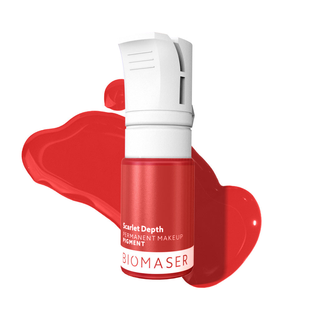 Pigment Biomaser Buze Scarlet Depth (Deep Red) – flacon pigment Biomaser
