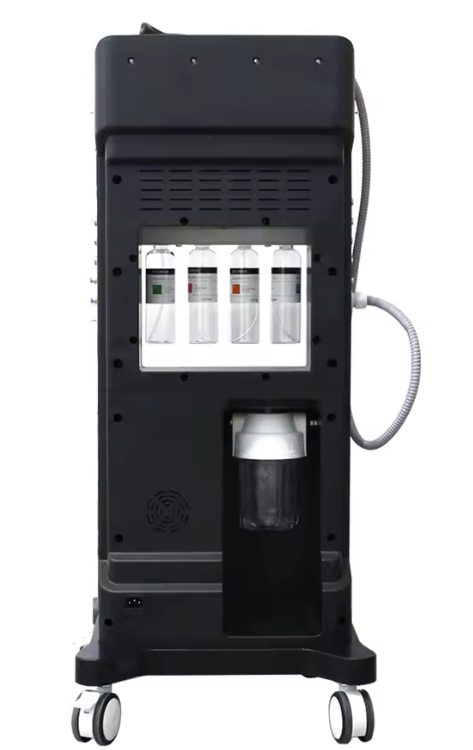 Aparat Hydro Dermabrasion 10-in-1 (Hydra Facial) – Curatare profunda, exfoliere, oxigenare, lifting & infuzie seruri – cu manere multiple