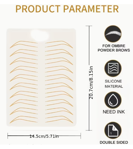 ARTIFICIAL LEATHER LATEX EYEBROW CONTOUR