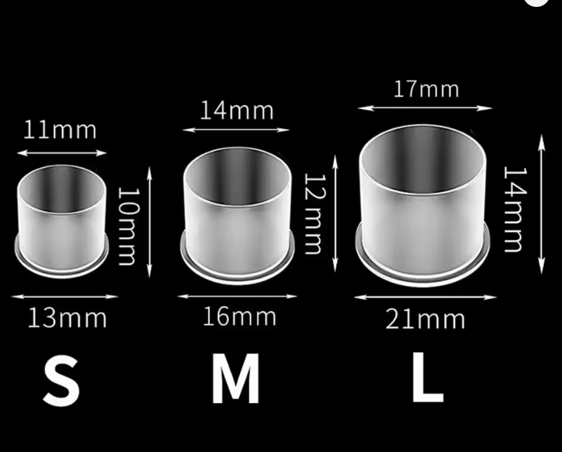 SET CAPACELE PENTRU PIGMENT - PLAT (100 BUC)