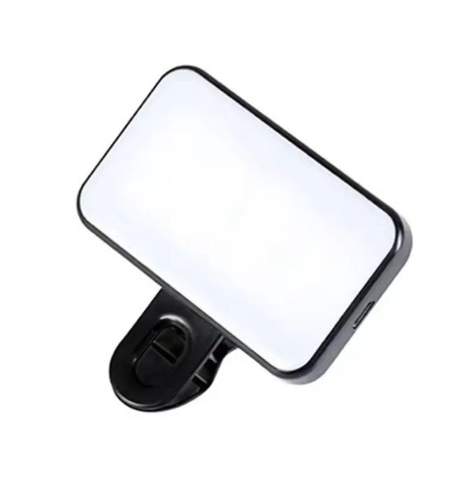 Lumina LED Selfie cu clip – pentru telefon, tableta si laptop – 3 moduri