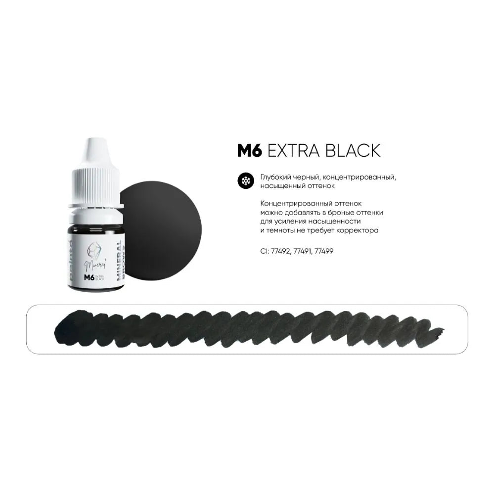 Pigment PEINTO Sprancene M6 EXTRA BLACK