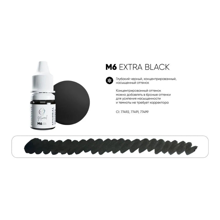 Pigment PEINTO Sprancene M6 EXTRA BLACK