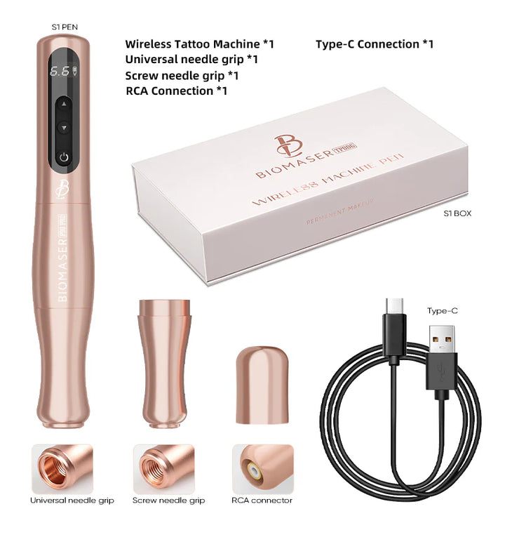 APARAT MICROPIGMENTARE P90 PRO WIRELESS GOLD