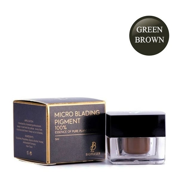 BIOMASER GREEN BROWN MICROBLADING PIGMENT
