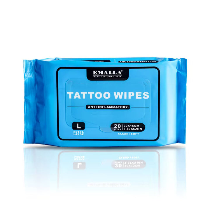 Șervețele EMALLA Tattoo AfterCare Anti-Inflammatory L, 20 bucăți