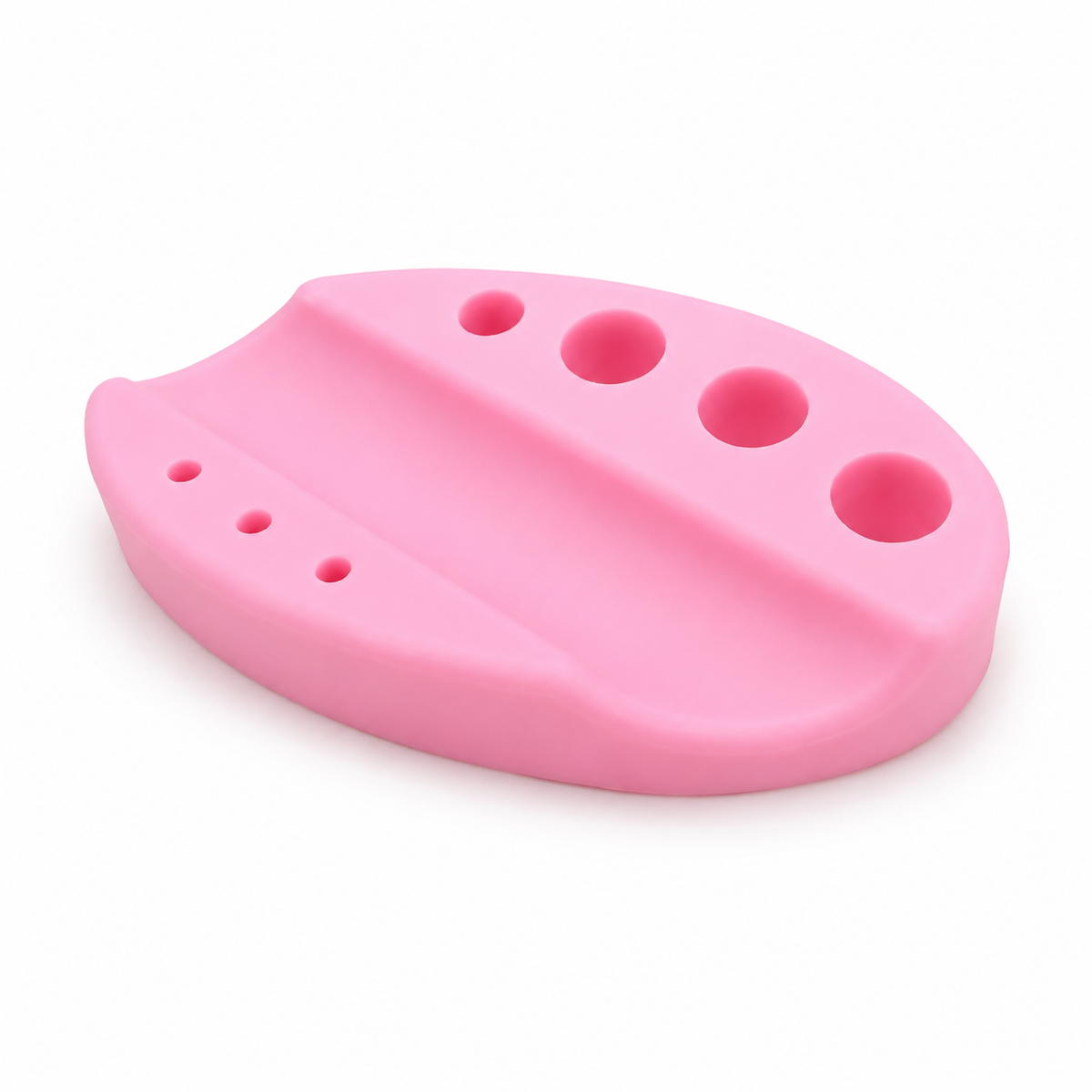 Suport din silicon roz pentru căpăcele de pigment și aparat PMU